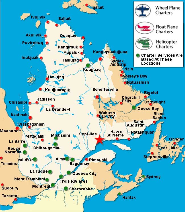Sept-Iles Charter Flights